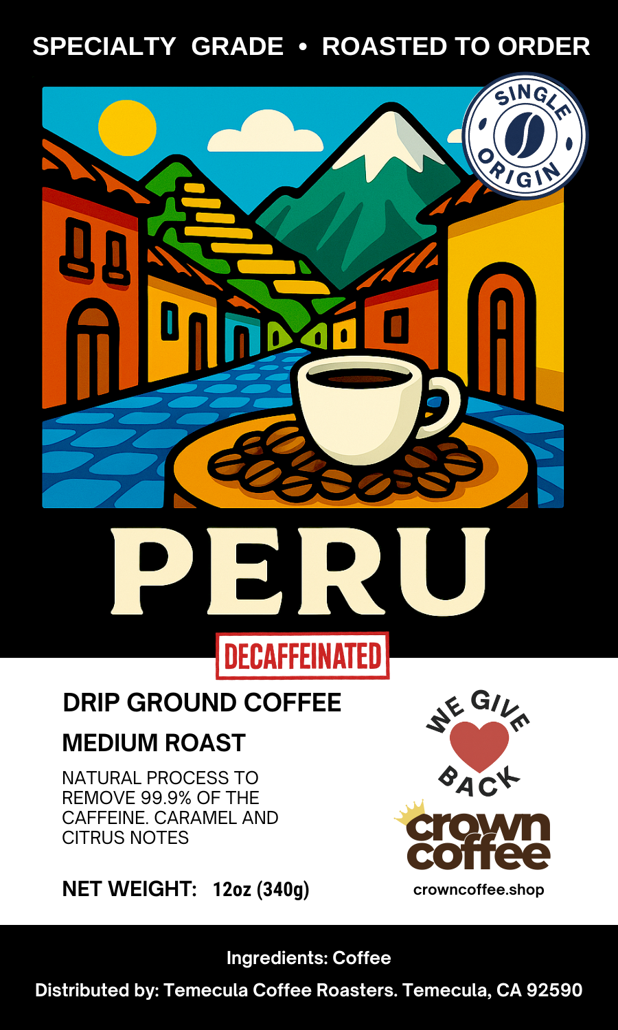 Peru Decaf - Single Origin