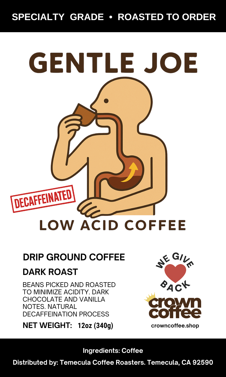 Gentle Joe Decaffeinated